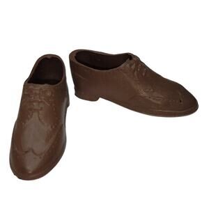 2 Pair of  Mattel's Ken 1959 Vintage Brown Dress Shoes